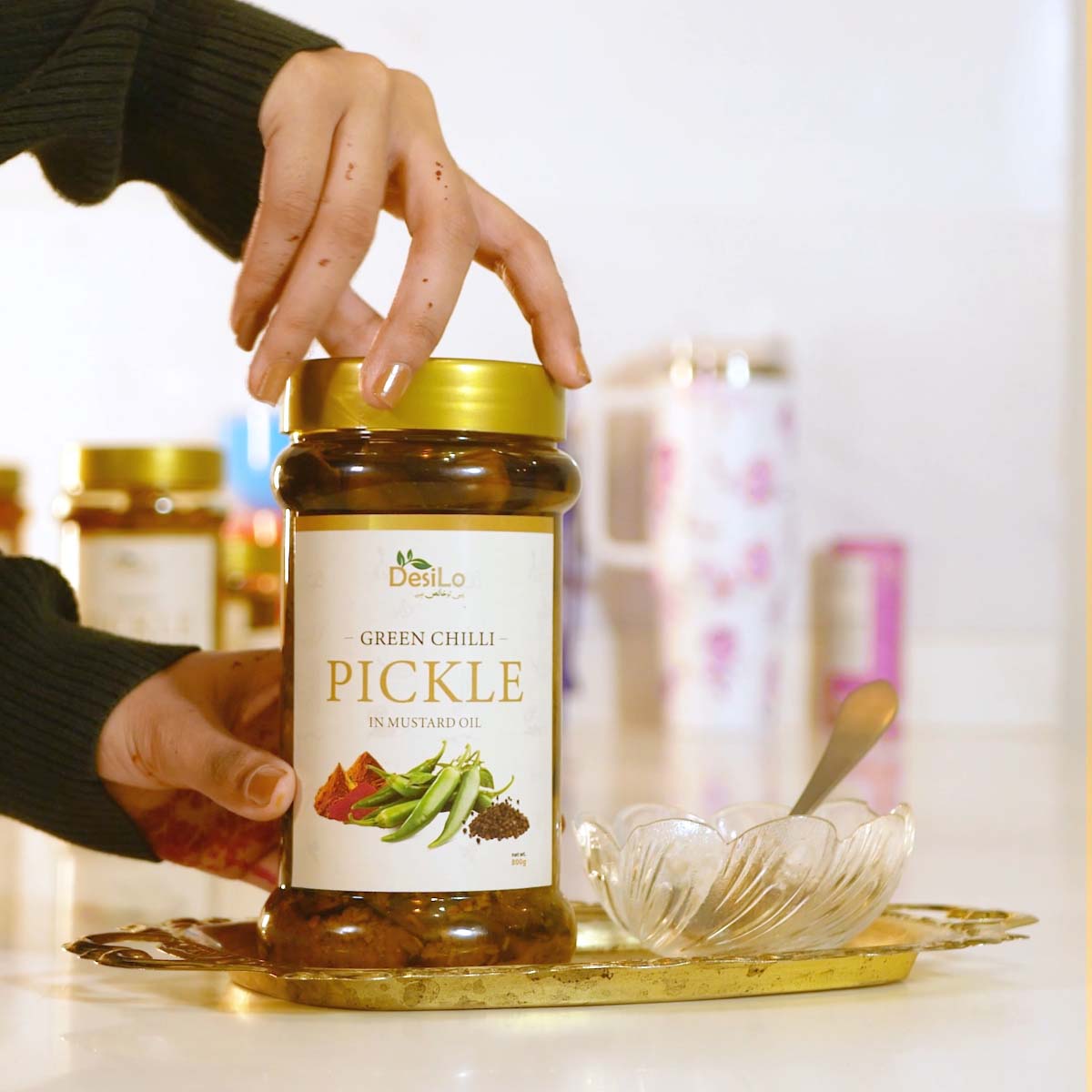 Mirch Achar – Green Chili Pickle