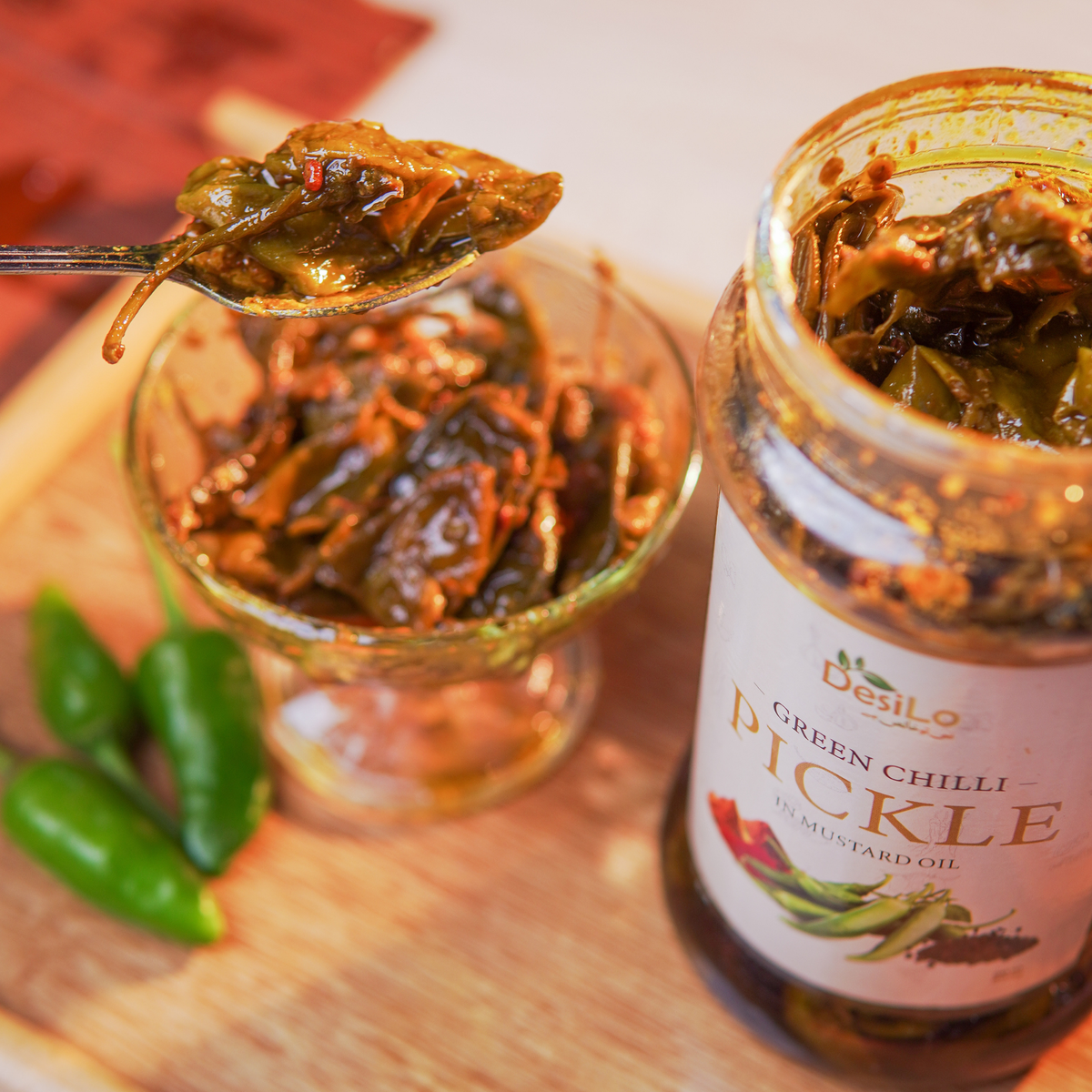 Mirch Achar – Green Chili Pickle